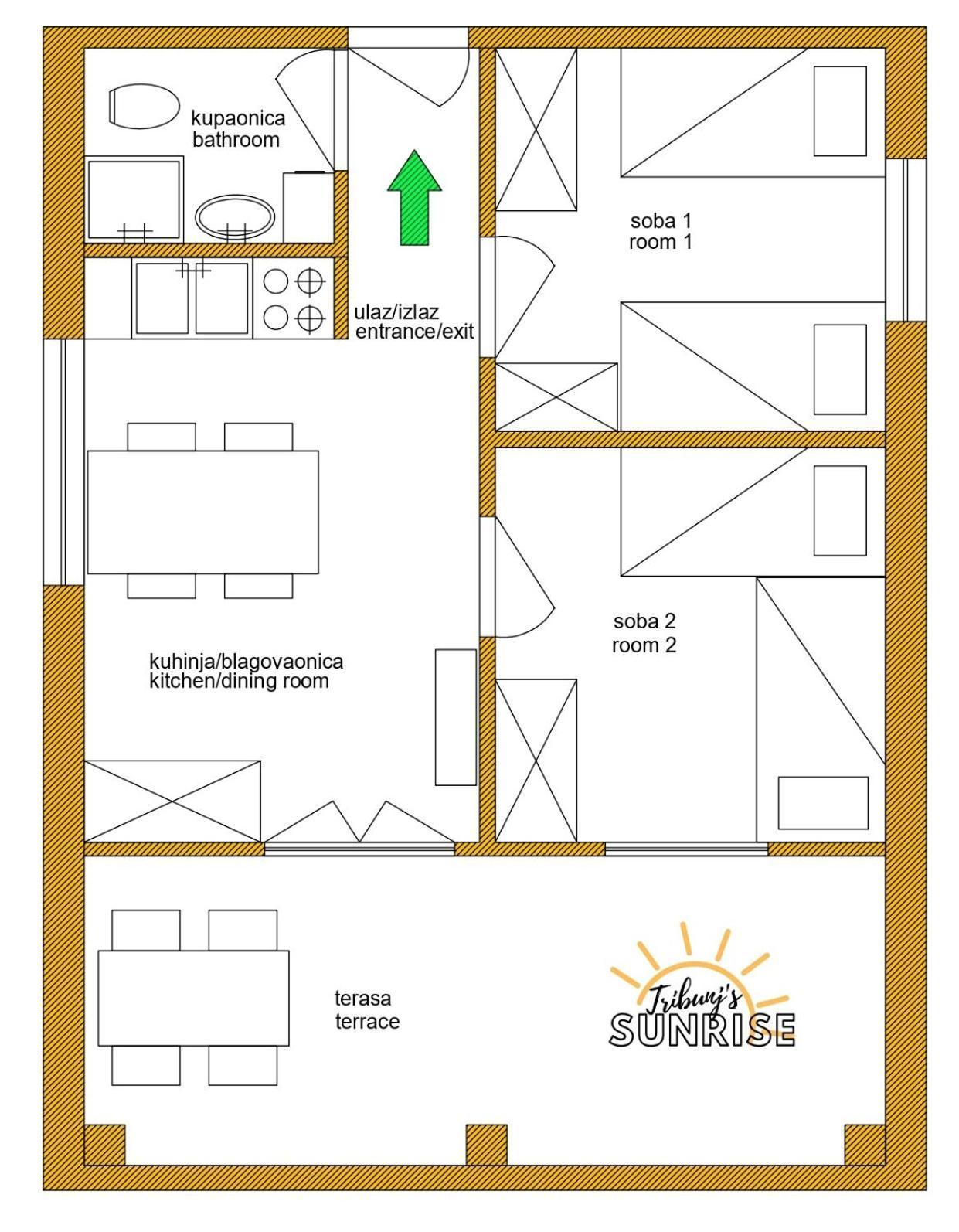 Apartamento Tribunj Sunrise Exterior foto